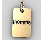 Momma Rectangle Shaped Charm