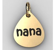 Nana Teardrop Shaped Charm