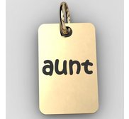 Aunt  Rectangle Shaped Charm