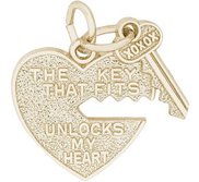 HEART   KEY ENGRAVABLE