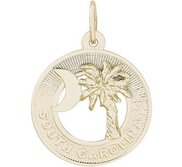 PALMETTO CRESCENT MOON ENGRAVABLE