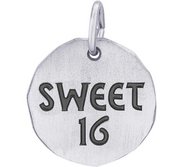 SWEET 16 CHARM TAG ENGRAVABLE