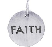 FAITH CHARM TAG ENGRAVABLE