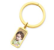 Photo Engraved Rectangle Key Chain