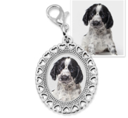 Photo Engraved Small Oval Photo Charm