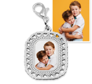 Photo Engraved Small Rectangle Charm