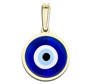 Evil Eye Color Round Pendant