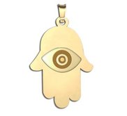 Hamsa Protector of Evil Eye Engraved Pendant