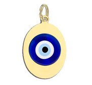 Evil Eye Oval Color Charm