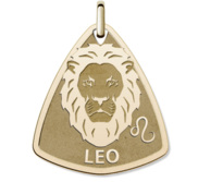 Leo Symbol Shield Pendant or Charm