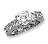 Sterling Silver Cubic Zirconia Promise Ring