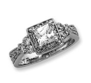 Sterling Silver Cubic Zirconia Promise Ring