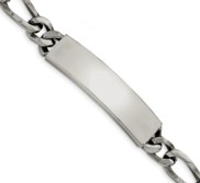 Custom Engraved Stainless Steel Men s Figaro Link ID Bracelet