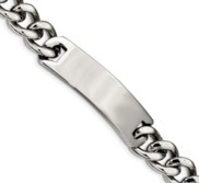 Custom Engraved Stainless Steel Men s Curb Link 8 Inch ID Bracelet