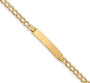 Custom Engraved 14k Women s Cuban Link ID Bracelet