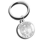 Pope Francis U S A  2015  Papal Visit  Religious Engravable Embossed Keychain