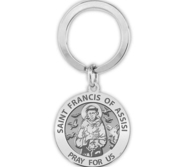 Saint Francis Religious Engravable Keychain