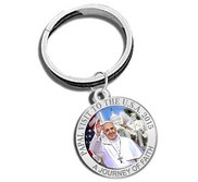 Pope Francis   Papal Visit Washington D C  2015 Color Religious Engravable Keychain