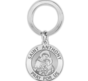 Saint Anthony Religious Engravable Keychain