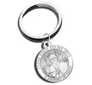 Pope Francis   Papal Visit NY 2015 Religious Engravable Embossed Keychain