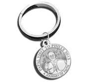 Pope Francis   Papal Visit Philadelphia 2015 Religious Engravable Embossed Keychain