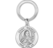 Saint Theresa Religious Engravable Keychain