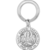 Saint Kateri Tekakwitha Religious Engravable Keychain