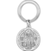 Saint Benedict Jubilee Religious Engravable Keychain