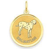 Dalmatian Disc Charm or Pendant